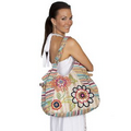 Natural "Flower Power" Playful Floral Pattern Handbag